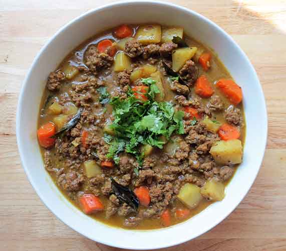 Indian Ground Beef Coconut Curry - My Heart Beets