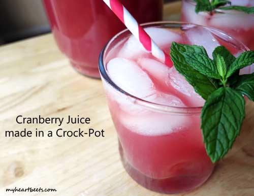 fresh cranberry juice