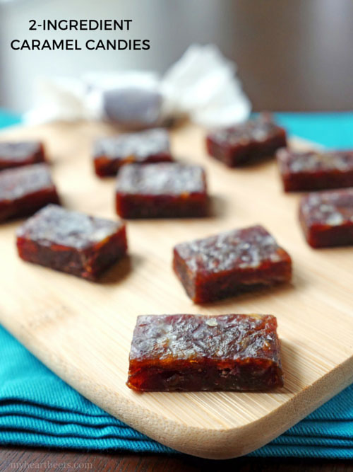 2-ingredient Paleo Caramel Candies by MyHeartBeets.com