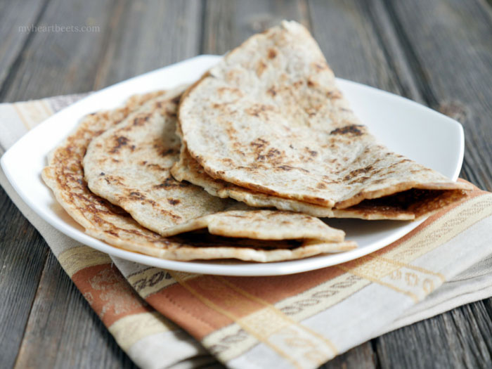Paleo Roti! Nut-free and just 3 ingredients!! myheartbeets.com