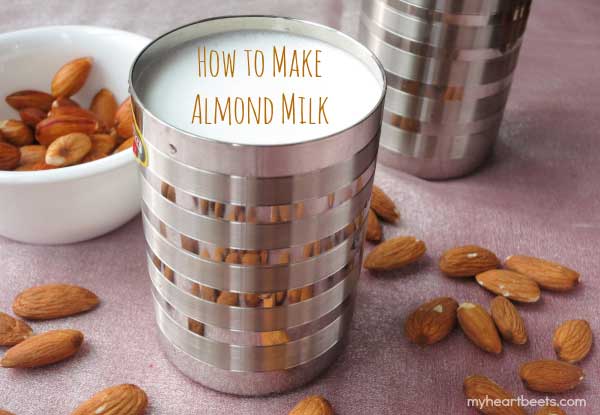 how to make your own almond milk - www.myheartbeets.com