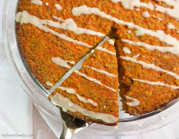 Gajar ka Halwa Cake (Indian Carrot Cake) by myheartbeets.com