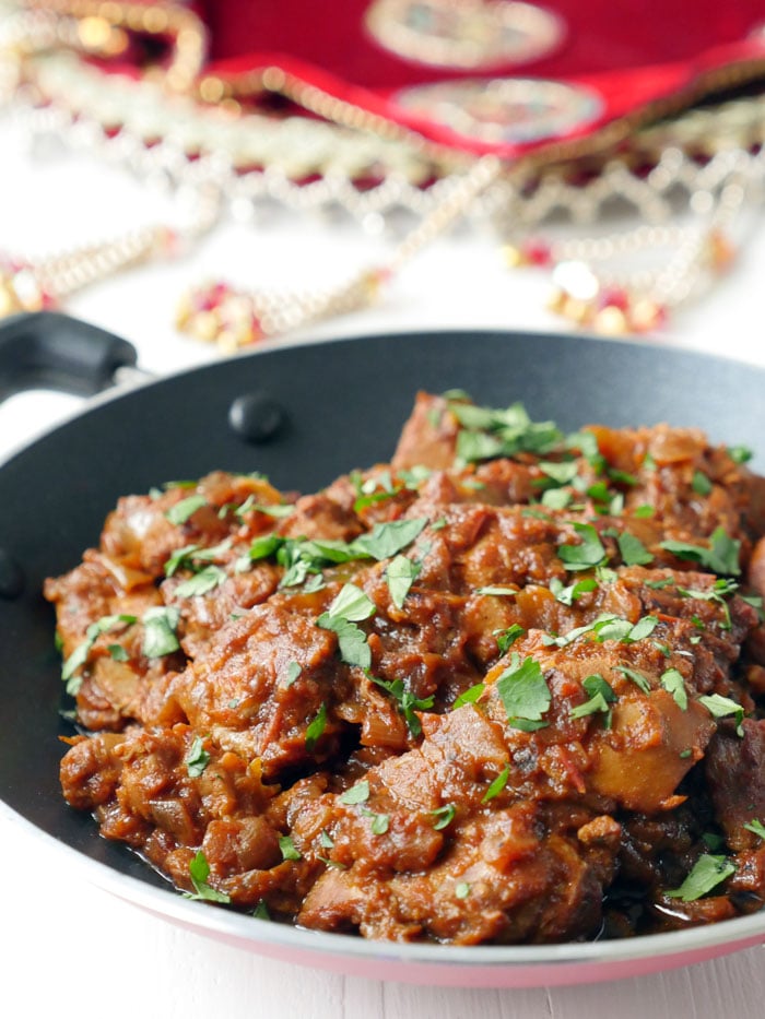 Chicken Karahi (Kadai), an Indian Recipe by Ashley of myheartbeets.com