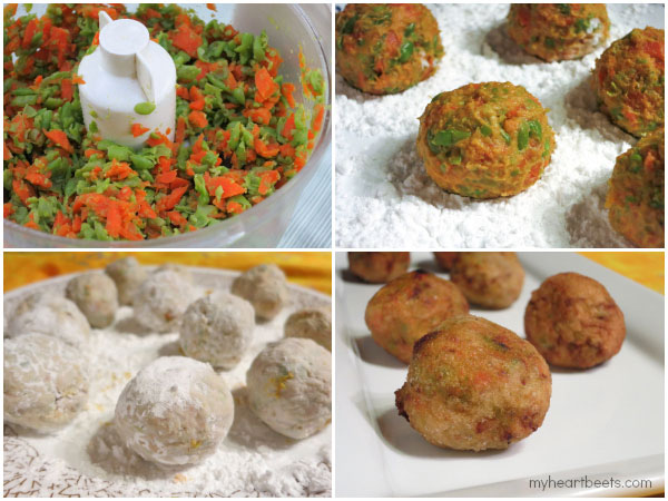 how to make vegetarian "meatballs" or koftas by myheartbeets.com