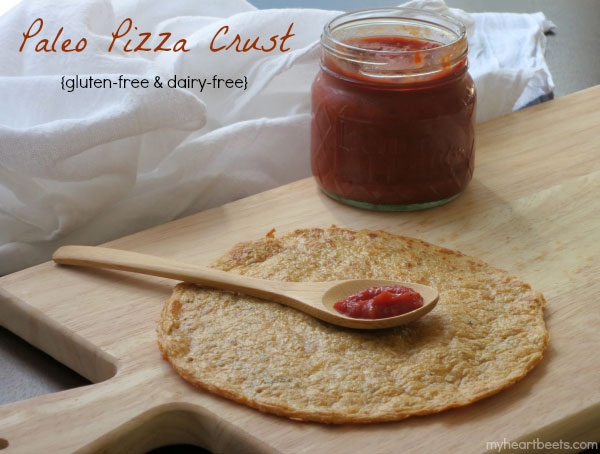 paleo pizza crust by myheartbeets.com