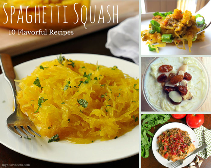 10 flavorful spaghetti squash recipes by myheartbeets.com