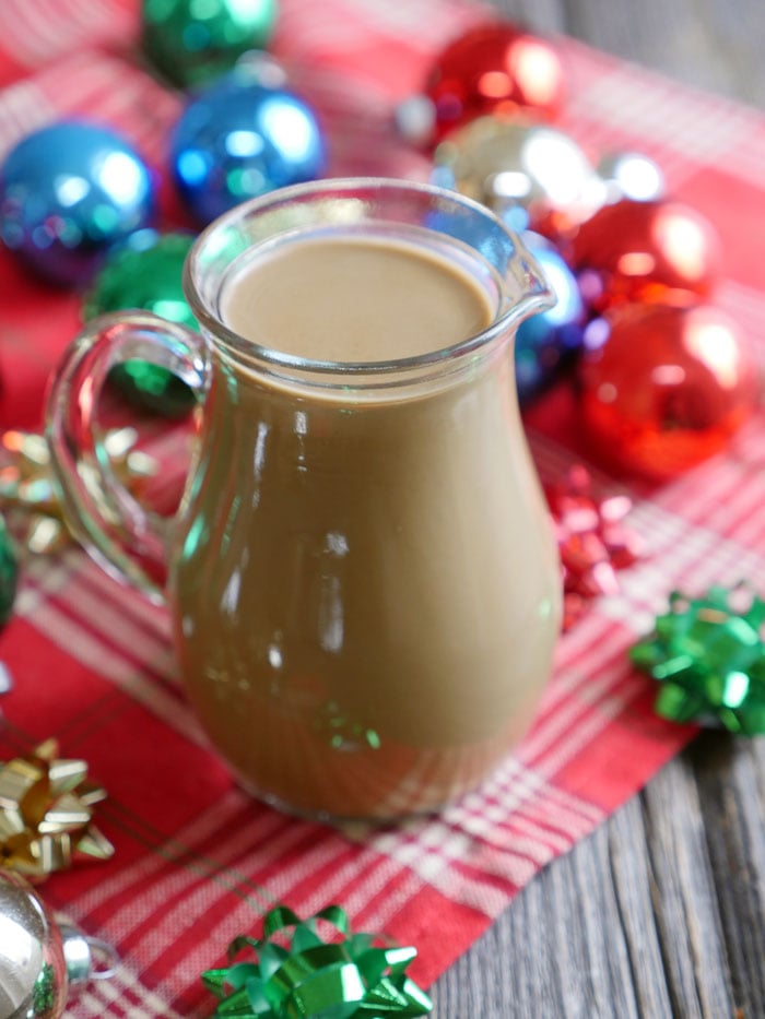 This Gingerbread Coffee Creamer is dairy-free and paleo-friendly. Recipe by Ashley of MyHeartBeets.com