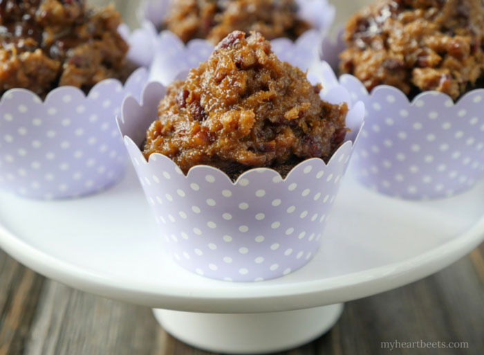 German Chocolate Cupcakes - Paleo and Gluten-free by myheartbeets.com