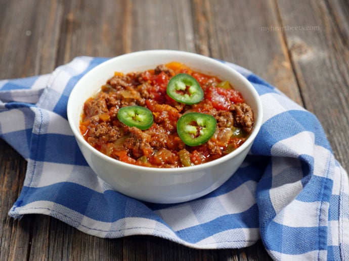 Texas Beef Chili Slow Cooker Instant Pot My Heart Beets