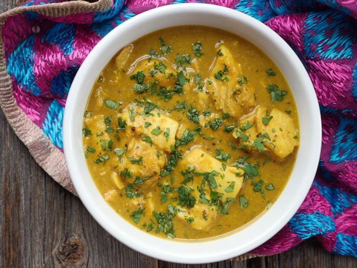 Tamarind Fish Curry by Ashley of MyHeartBeets.com