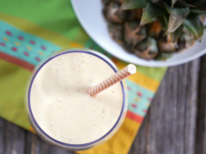 Grilled Pineapple Lassi by Ashley of MyHeartBeets.com