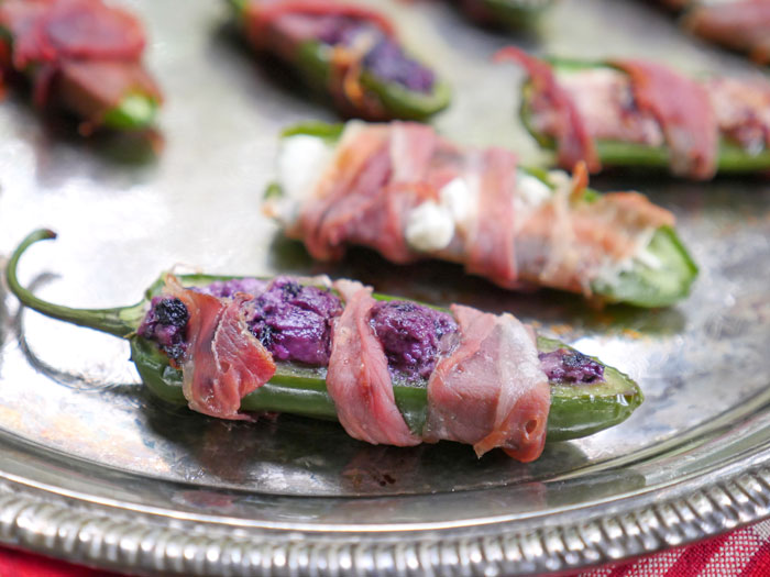 Prosciutto Goat Cheese Jalapeño Poppers by Ashley of MyHeartBeets.com