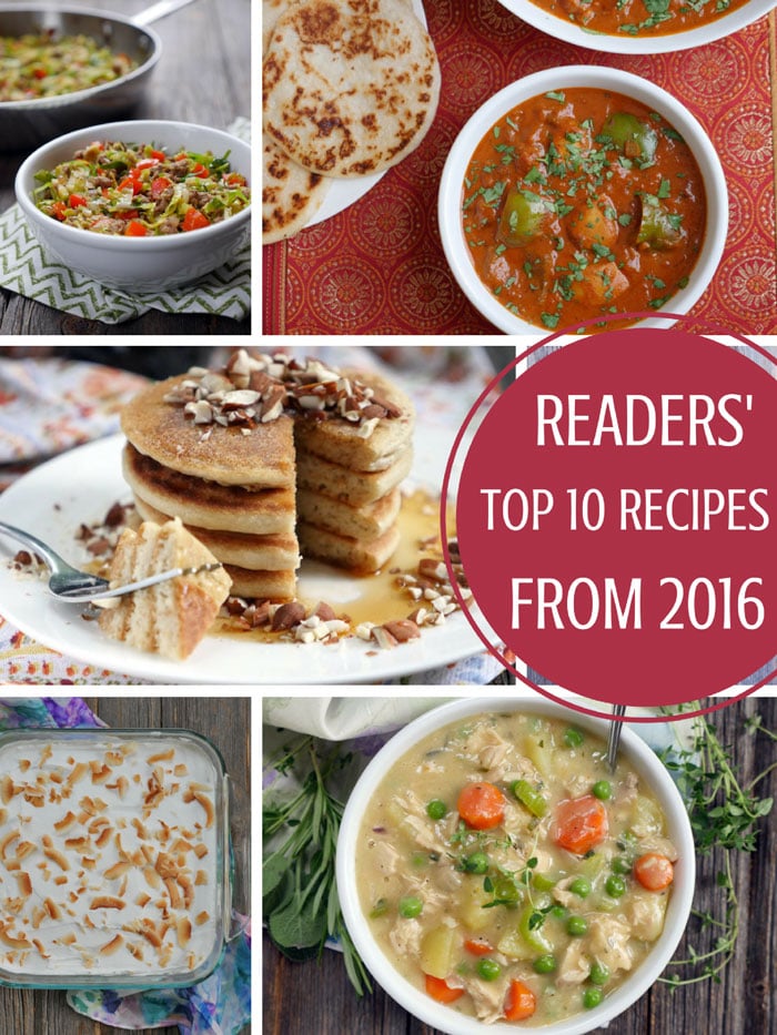 Top 10 Recipes from 2016 - by Ashley of MyHeartBeets.com
