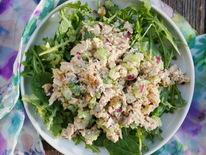 Curried Tuna Salad by Ashley of MyHeartBeets.com