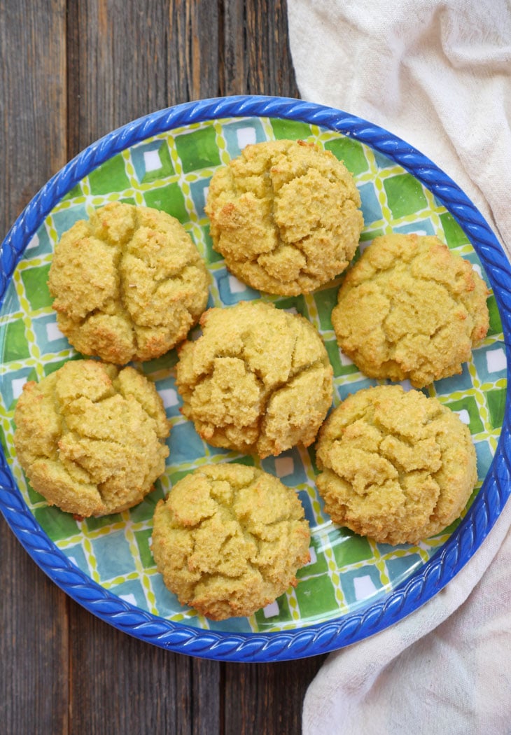 4-ingredient coconut flour biscuit by ashley of myheartbeets.com