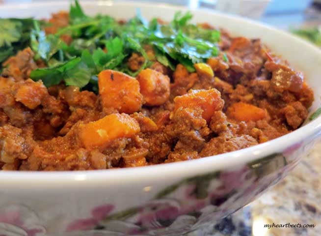 Ground Beef and Sweet Potato Curry