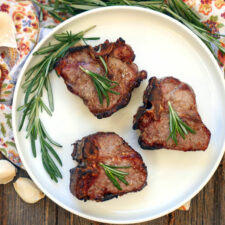 Easy Broiled Rosemary Lamb Chops | My Heart Beets