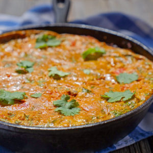 Curried Egg Frittata by Ashley of MyHeartBeets.com