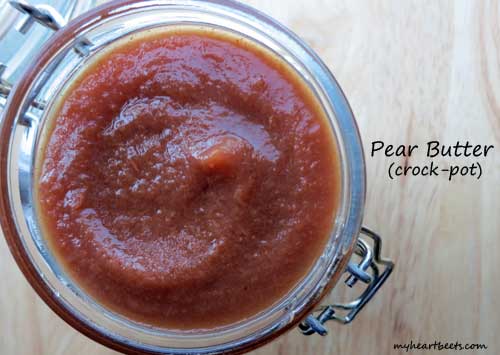Pear Butter made in a Crock-Pot