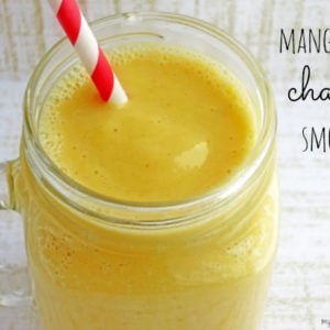 a sweetly spiced mango smoothie by www.myheartbeets.com