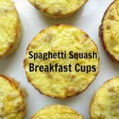 Super easy Spaghetti Squash Breakfast Cups by myheartbeets.com