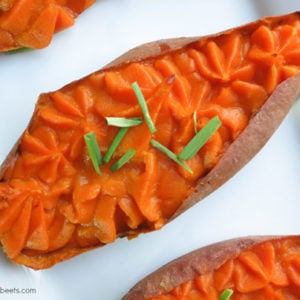 thai spiced baked sweet potato recipe cavegirl cuisine book review + giveaway on myheartbeets.com