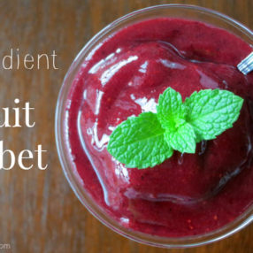 How to make one ingredient fruit sorbet by myheartbeets.com