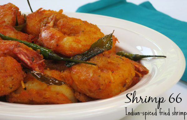 Shrimp 66: Indian-spiced fried shrimp by myheartbeets.com