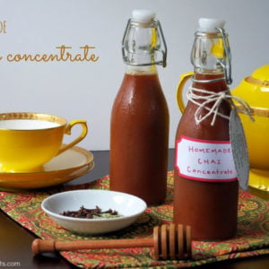 homemade chai concentrate by myheartbeets.com