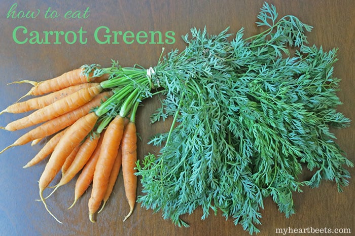 how to eat carrot greens: carrot top sabzi