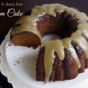 Grain-free and Dairy-free Rum Cake by myheartbeets.com