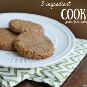 3-ingredient paleo cookie by myheartbeets.com