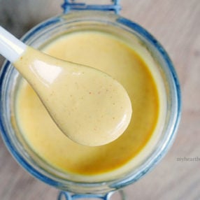 blender hollandaise sauce by myheartbeets.com