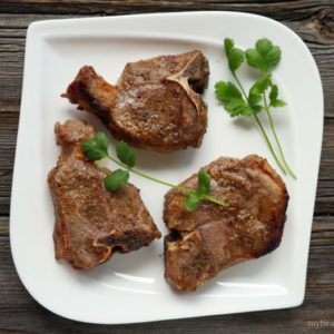 recipe for goat loin chops by myheartbeets.com
