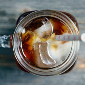 spiced cacao cold brew coffee by myheartbeets.com