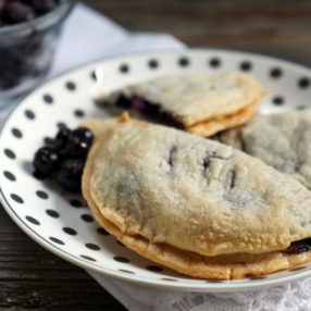 Blueberry and Goat Cheese Hand Pie - paleo, gluten-free, grain-free by MyHeartBeets.com