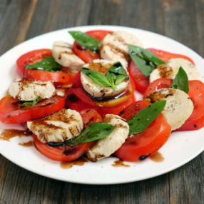 Dairy-free Caprese Salad by MyHeartBeets.com