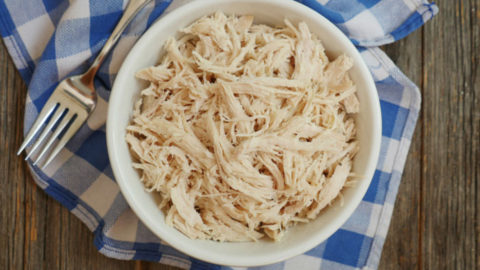 Instant pot frozen chicken breast online shredded