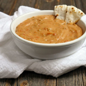Dairy-free, Vegan & Paleo QUESO DIP by MyHeartBeets.com