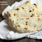 2-ingredient Rice Flour Roti by Ashley of MyHeartBeets.com