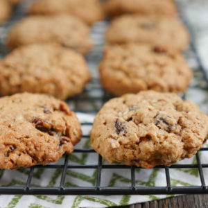 Oatmeal Raisin Lactation Cookies by Ashley of MyHeartBeets.com