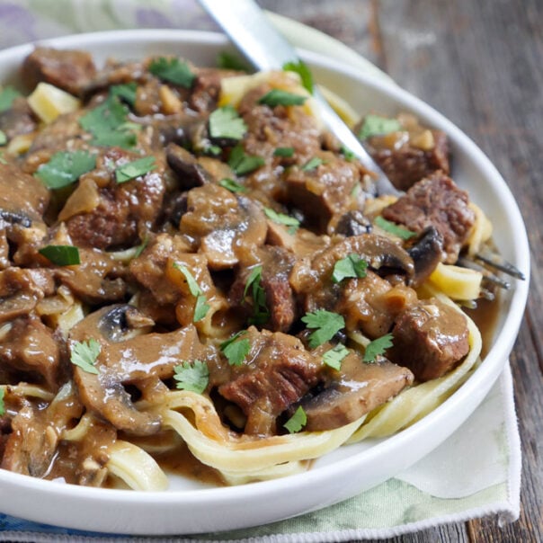 Paleo Beef Stroganoff | My Heart Beets