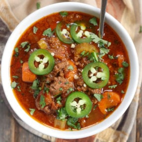Hearty Ground Beef recipe (whole30) by Ashley of MyHeartBeets.com