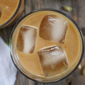 Cardamom Spiced Iced Coffee by Ashley of MyHeartBeets.com