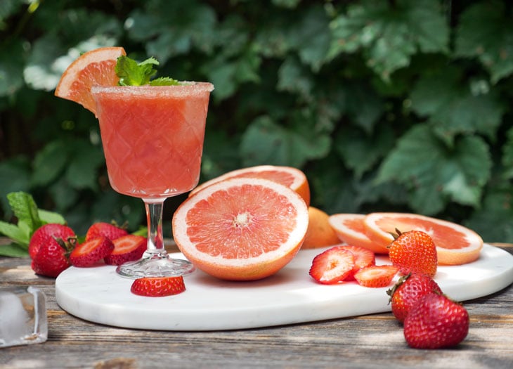Strawberry Grapefruit Punch by Ashley of MyHeartBeets.com