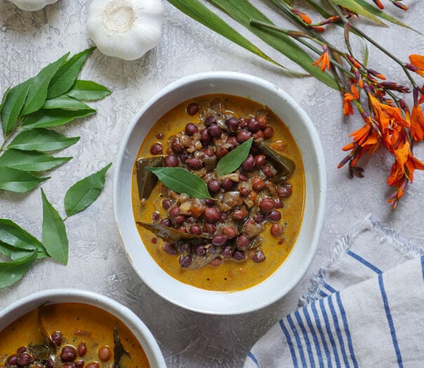 Instant Pot Kerala Kadala Curry (Brown Chickpeas in Coconut Curry) by Ashley of MyHeartBeets.com