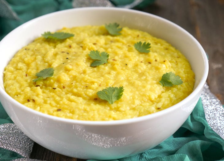 Instant Pot Khichdhi: Indian Rice and Lentil Porridge by ashley of myheartbeets.com