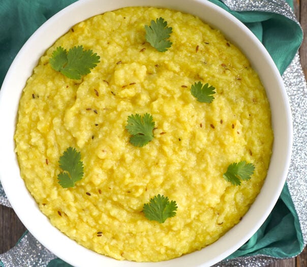 Instant Pot Khichdhi: Indian Rice and Lentil Porridge by ashley of myheartbeets.com