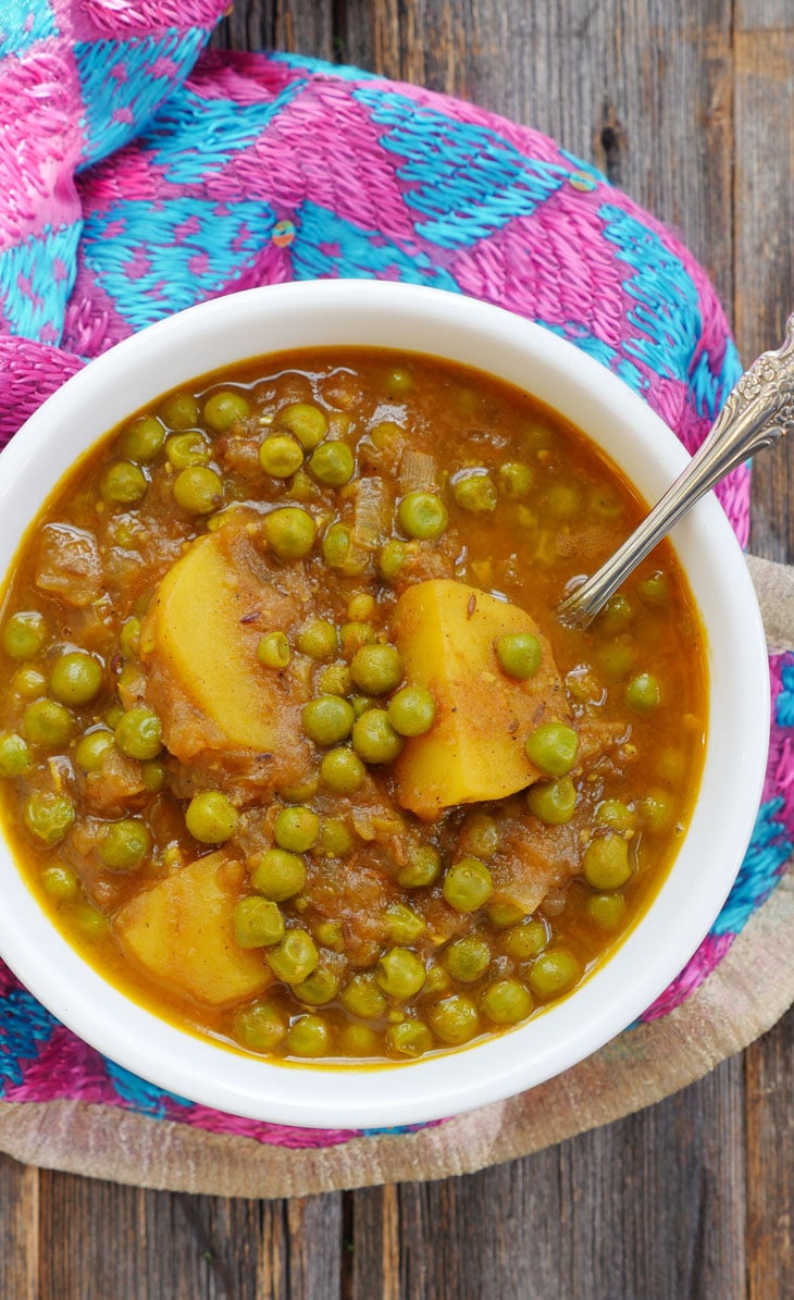 Instant Pot Aloo Matar (Potato & Pea Curry) | My Heart Beets
