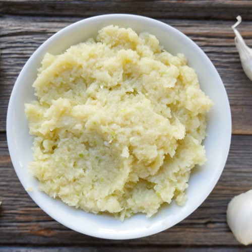 Homemade Garlic Paste 